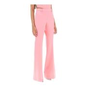 Versace Flare Jacquard Byxor Pink, Dam