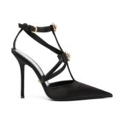 Versace Svarta Ribbon Cage Sandaler Black, Dam