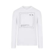 Armani Exchange Klassisk Herr T-shirt White, Herr