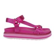 ASH Fuxia Ugogastrass Platt Sandaler Pink, Dam