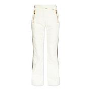 Balmain Monogrammärkta skidbyxor Beige, Dam