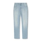 Balmain Jeans med monogram Blue, Herr