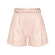 Balmain Shorts med snörning Pink, Dam