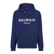 Balmain Paris huvtröja Blue, Herr