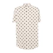 Balmain Short Sleeve Shirts White, Herr