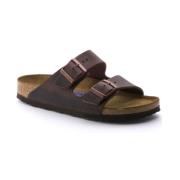 Birkenstock Sandaler Arizona Soft Footbed Oljad Nubuckläder Brown, Dam