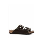 Birkenstock Sandaler Arizona Shearling Brown, Dam