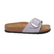 Birkenstock Madrid Big Buckle Nabuck Sandaler Purple, Dam