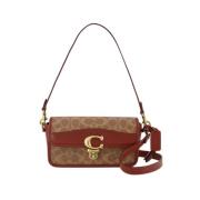 Coach Brun Coated Canvas Baguette Brown, Dam