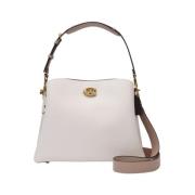 Coach Parisisk Stil Multiläder Väska White, Dam