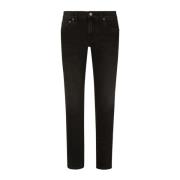 Dolce & Gabbana Essential Slim Fit Jeans Black, Herr