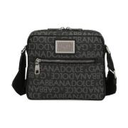 Dolce & Gabbana Stilfull Cross Body Väska för Män Gray, Herr