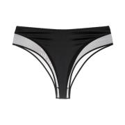 Dolce & Gabbana Svarta Siden Högmidjade Briefs Black, Dam