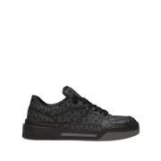 Dolce & Gabbana Coated-Jacquard Sneakers Black, Herr