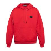 Dolce & Gabbana Hoodie med logotyp Red, Herr