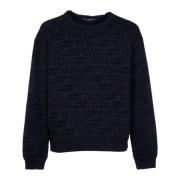 Dolce & Gabbana Svarta Sweaters med Pinafore Metal Black, Herr