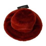 Dolce & Gabbana Bucket Cap med Logodetaljer Red, Dam