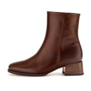 Gabor Elegant Läder Ankelboot Brown, Dam