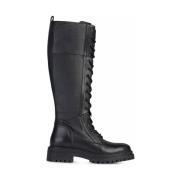 Geox Svarta Iridea Ankelboots Black, Dam