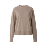 Lexington Round-neck Knitwear Brown, Herr