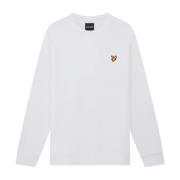 Lyle & Scott Klassisk Crew Neck Sweatshirt White, Herr