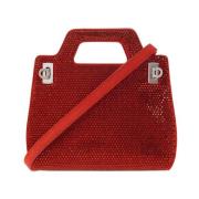 Salvatore Ferragamo ‘Wanda Mini’ axelväska Red, Dam