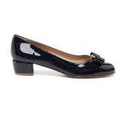 Salvatore Ferragamo Blå Vara 1 Patent Pumps Blue, Dam