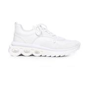 Salvatore Ferragamo Vita Sneakers i Kalvskinn White, Herr