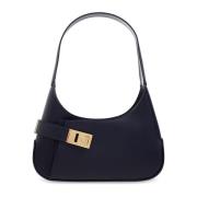 Salvatore Ferragamo Läder axelväska Blue, Dam