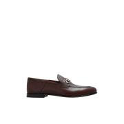 Salvatore Ferragamo Gin Läderloafers, Signaturlogodetalj Brown, Herr