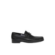 Salvatore Ferragamo Loafers i kornigt läder Black, Herr