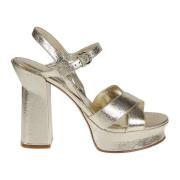 Salvatore Ferragamo Sonya Höga Klack Sandaler Gray, Dam