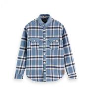 Scotch & Soda Mysig Flanellskjorta Blue, Herr