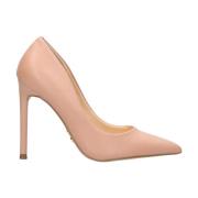 Steve Madden Pudrad Klack Läder Stilett Beige, Dam