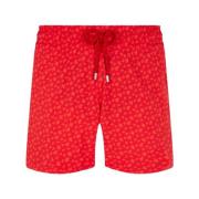 Vilebrequin Micro Ronde Des Tortues Badshorts Red, Herr