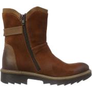 Camel Active Vintage Nubuck Läder Ankelboot Brown, Dam