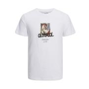 Jack & Jones Jorxmas TEE SS Crew Neck Xmas - 12221433 White, Herr