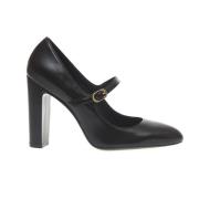 Stuart Weitzman Svart Borstad Rem Decolleté Black, Dam