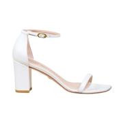 Stuart Weitzman Amelina Sandaler medaturläderklackar White, Dam