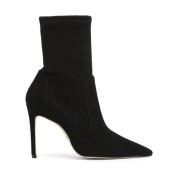 Stuart Weitzman Tidlös Stretch Bootie Black, Dam