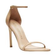 Stuart Weitzman Nudistsong Mesh BOW Sandal Beige, Dam