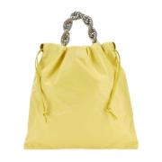 Jil Sander Gul Läder Bucketväska Yellow, Dam