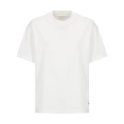 Jil Sander Vit Bomull Jersey T-shirt för Kvinnor White, Dam