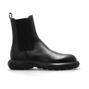 Jil Sander Läder ankelboots Black, Herr