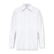 Jil Sander Randig skjorta White, Herr