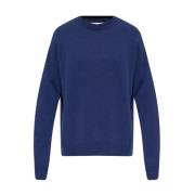 Jil Sander Stickade plagg med rund hals Blue, Herr