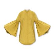 Jil Sander Skjorta med puffärmar Yellow, Dam