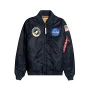 Alpha Industries Nasa Ma-1 VF Zippe Jacka Blue, Herr