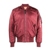 Alpha Industries Klassisk Ma-1 Jacka i Burgundy Red, Herr