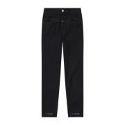 Closed Svarta Closed Straight Leg Jeans Black, Dam